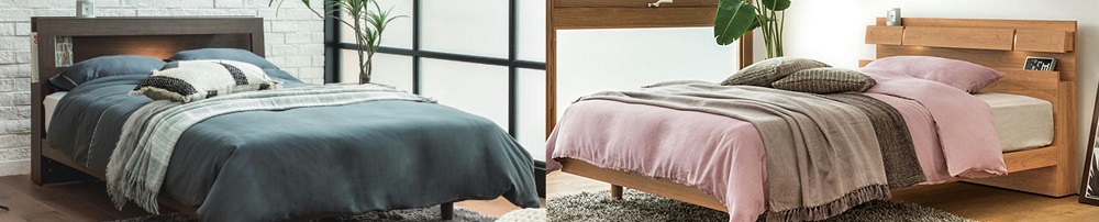 エフ・フォースターの素材を使用した安心なベッド