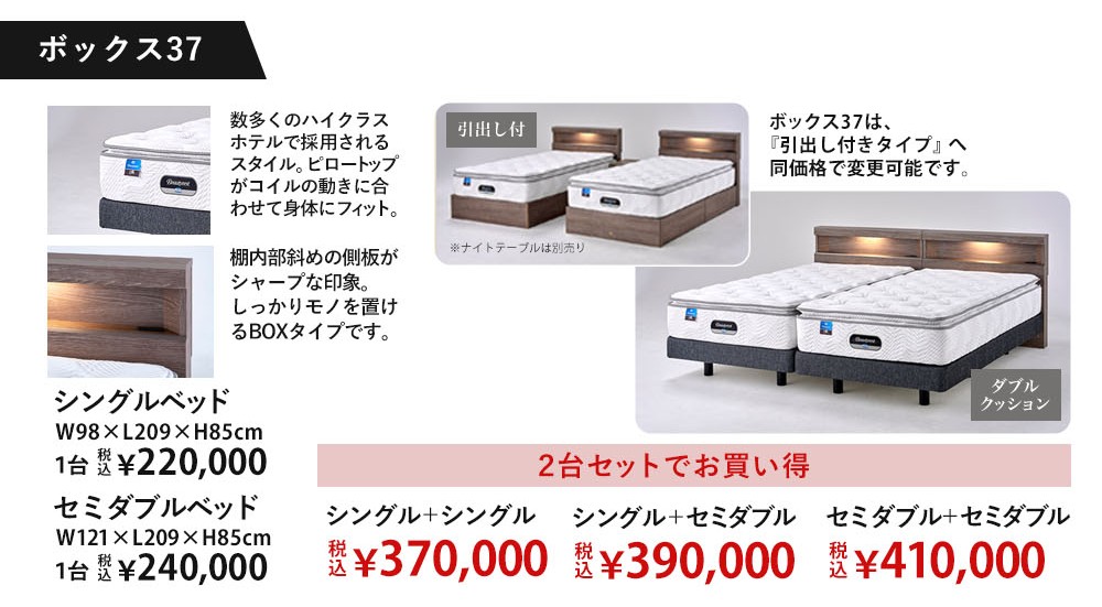 ツインコレクション ボックス37価格表