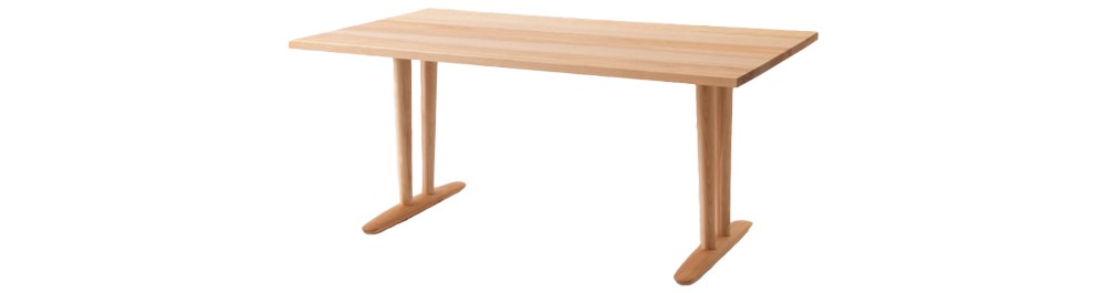 【ヒダパートナーズ限定商品】国産材限定商品 テーブル（2本脚）HJ325K